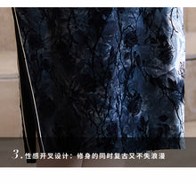 Load image into Gallery viewer, Oriental Black Charm: Retro and Trendy Cheongsam Dress 【YG2539】
