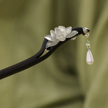 Load image into Gallery viewer, Lian Hua  |  Ebony hairpin （莲花）FX0769
