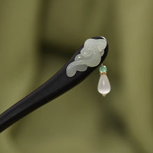 Load image into Gallery viewer, Lian Hua  |  Ebony hairpin （莲花）FX0769
