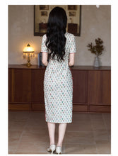 Load image into Gallery viewer, Chinese-style cheongsam dress with the elegance of silk and linen【YG2612】
