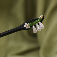 Load image into Gallery viewer, Lian Hua  |  Ebony hairpin （莲花）FX0769
