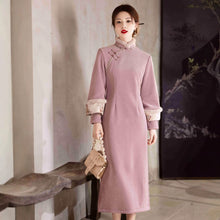 Load image into Gallery viewer, Suyafenli Cheongsam Pink Qipao 丨 素雅粉莉【YG2521】
