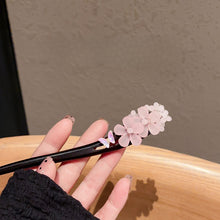 Load image into Gallery viewer, Pink flowers  |  Ebony hairpin （粉色花朵）FX1976
