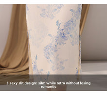 Load image into Gallery viewer, Qingcimeiyun Cheongsam Dark Blue Qipao 丨 青瓷美韵【YG2454】
